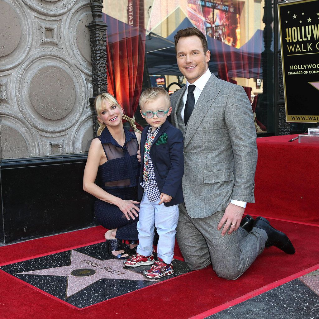 Anna Faris und Chris Pratt mit ihrem gemeinsamen Sohn Jack, 2017