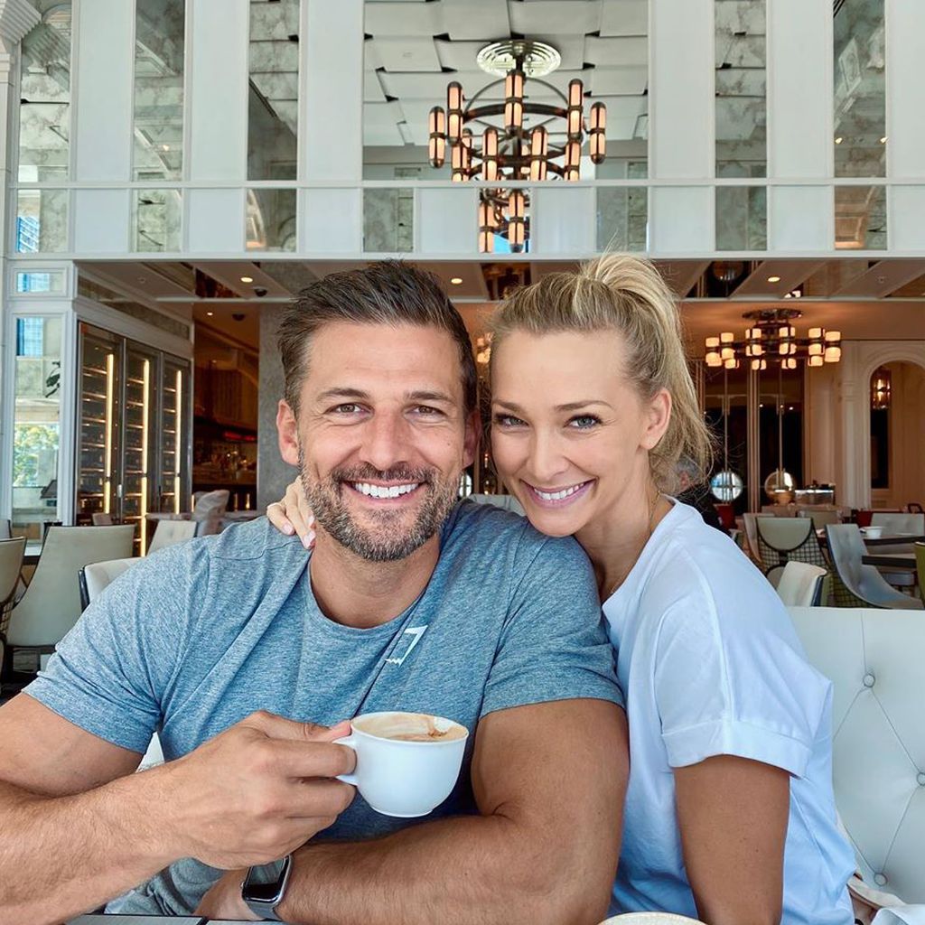 Anna Heinrich mit ihrem Mann Tim, März 2020
