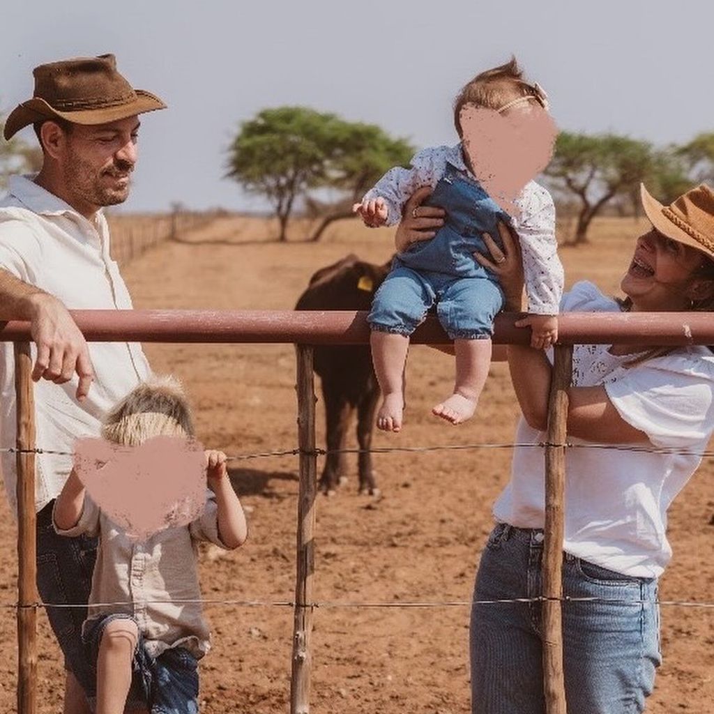 Anna Heiser und ihre Familie in Namibia