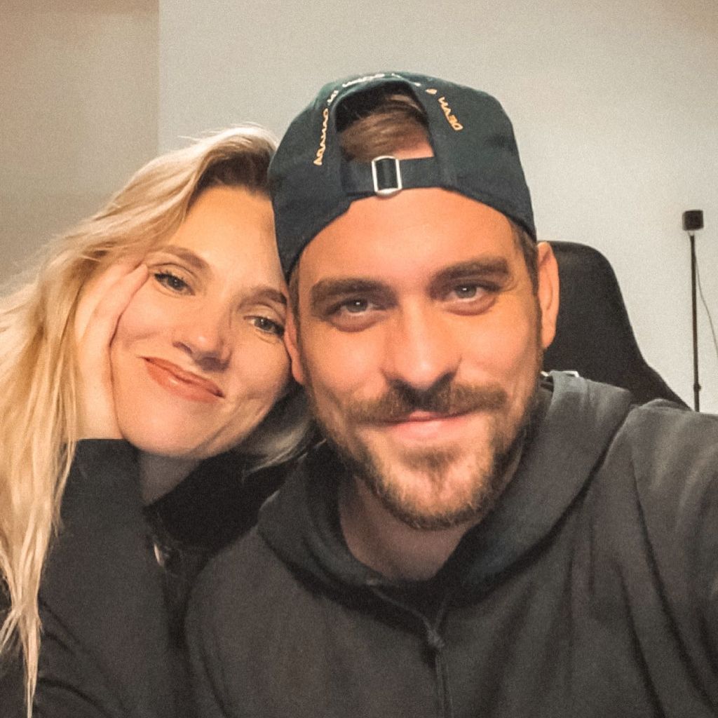 Anna Hofbauer mit Marc Barthel im Dezember 2020
