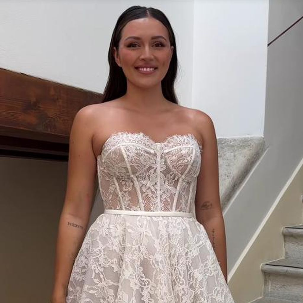 Anna Maria Damm im Hochzeitskleid