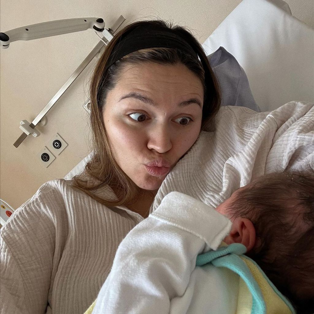 Anna Maria Damm und ihr Baby im Jahr 2023