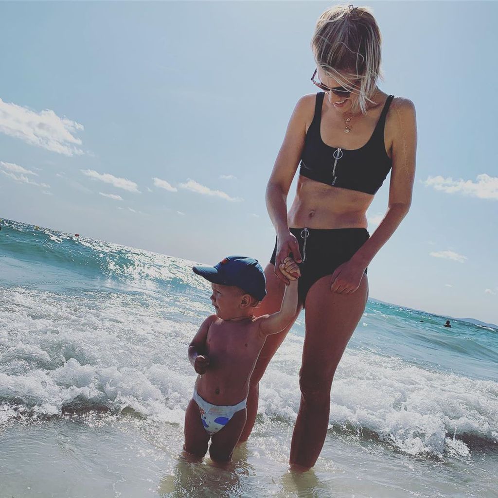 Anna-Maria Zimmermann mit ihrem Sohn Matti