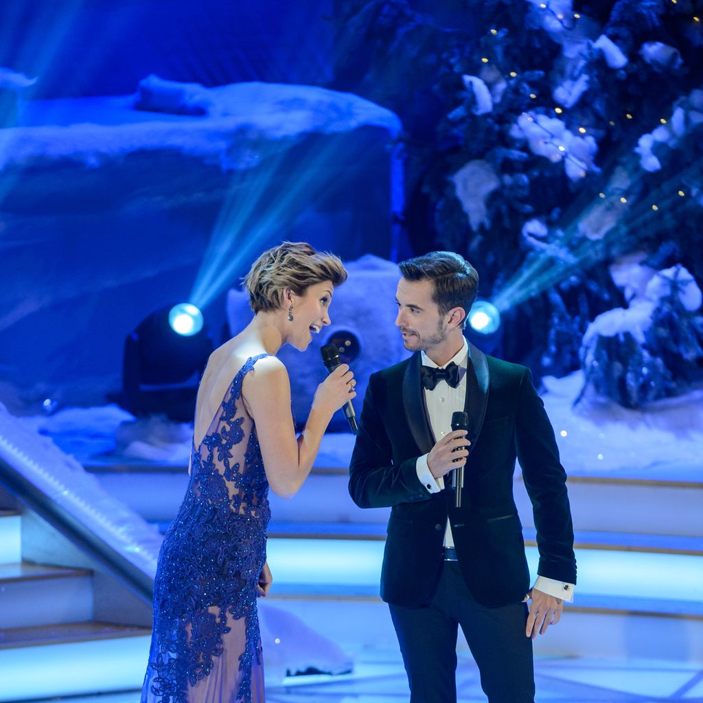 Anna-Maria Zimmermann und Florian Silbereisen auf der Bühne