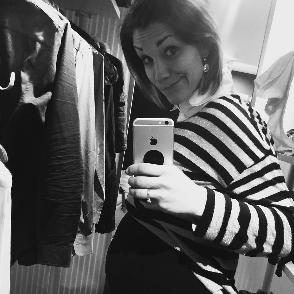 Anna-Maria Zimmermann während ihrer ersten Schwangerschaft mit Matti 2017