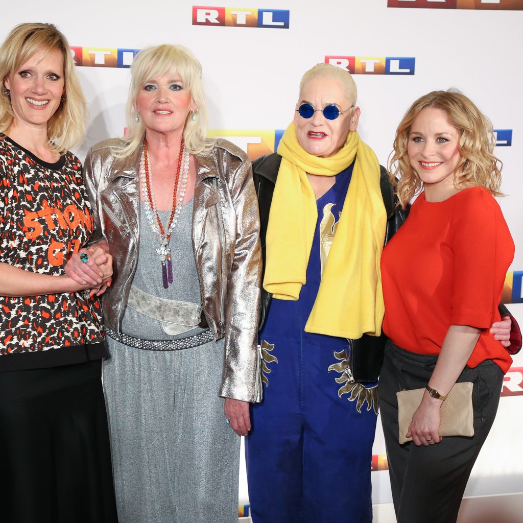 Anna Schudt, Gaby Köster, Hella von Sinnen und Jasmin Schwiers 2017 auf einer Filmpremiere in Köln