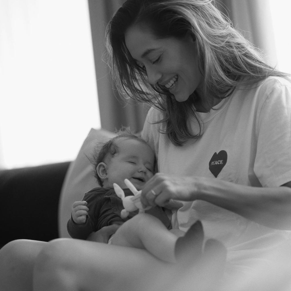 Anna Schürrle und ihr Baby Kaia