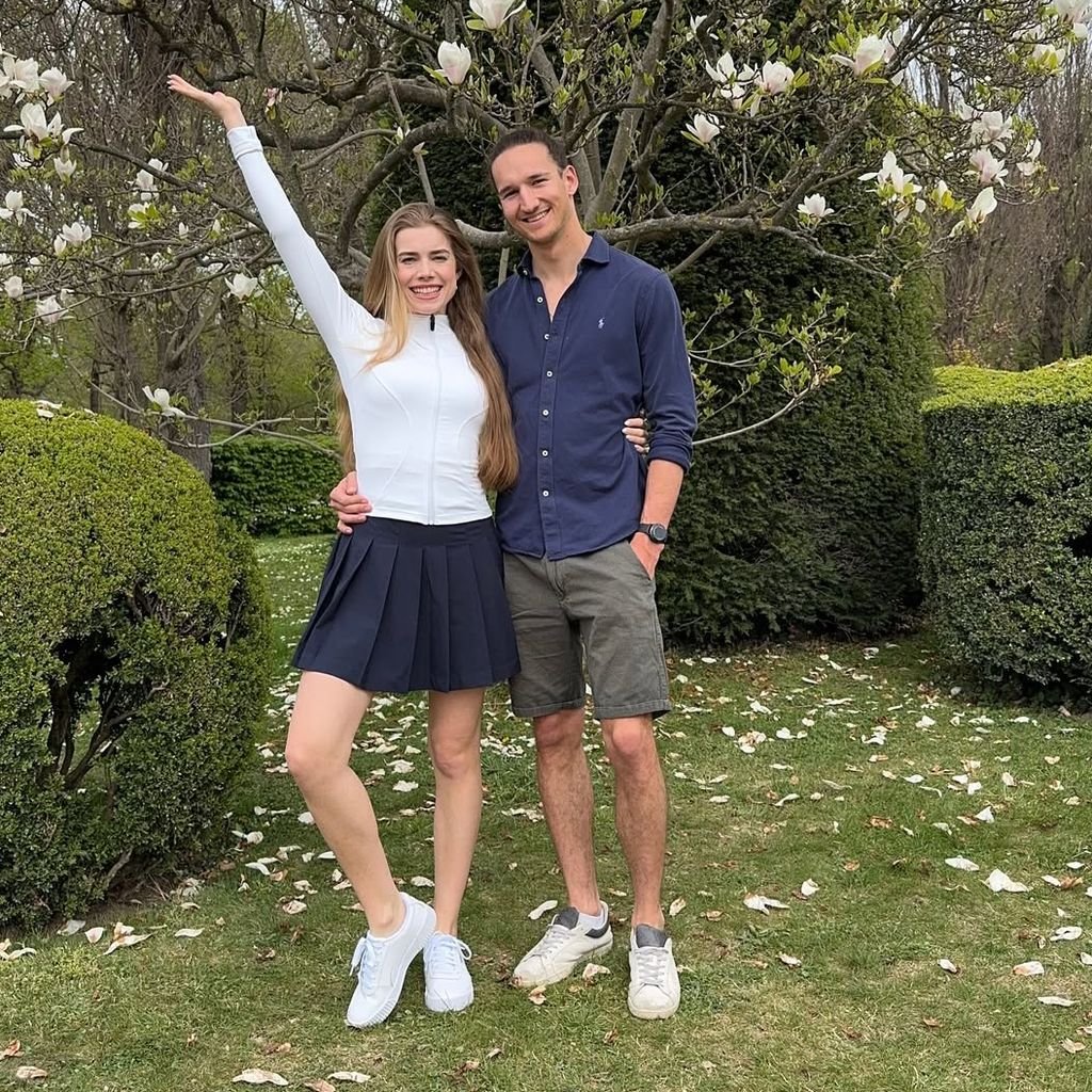 Anna Strigl und ihr Freund Felix Klingler, April 2025.