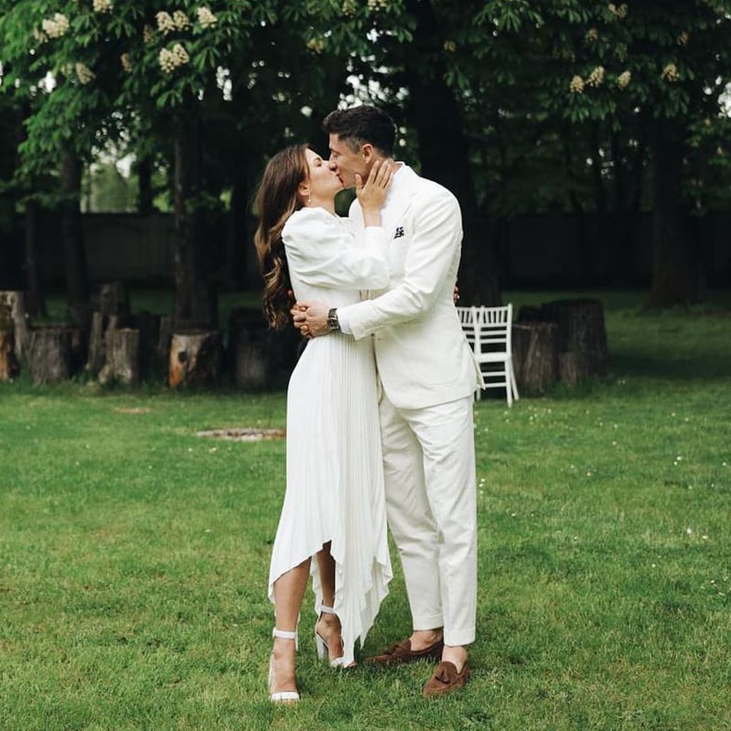 Robert Lewandowski und seine Frau Anna