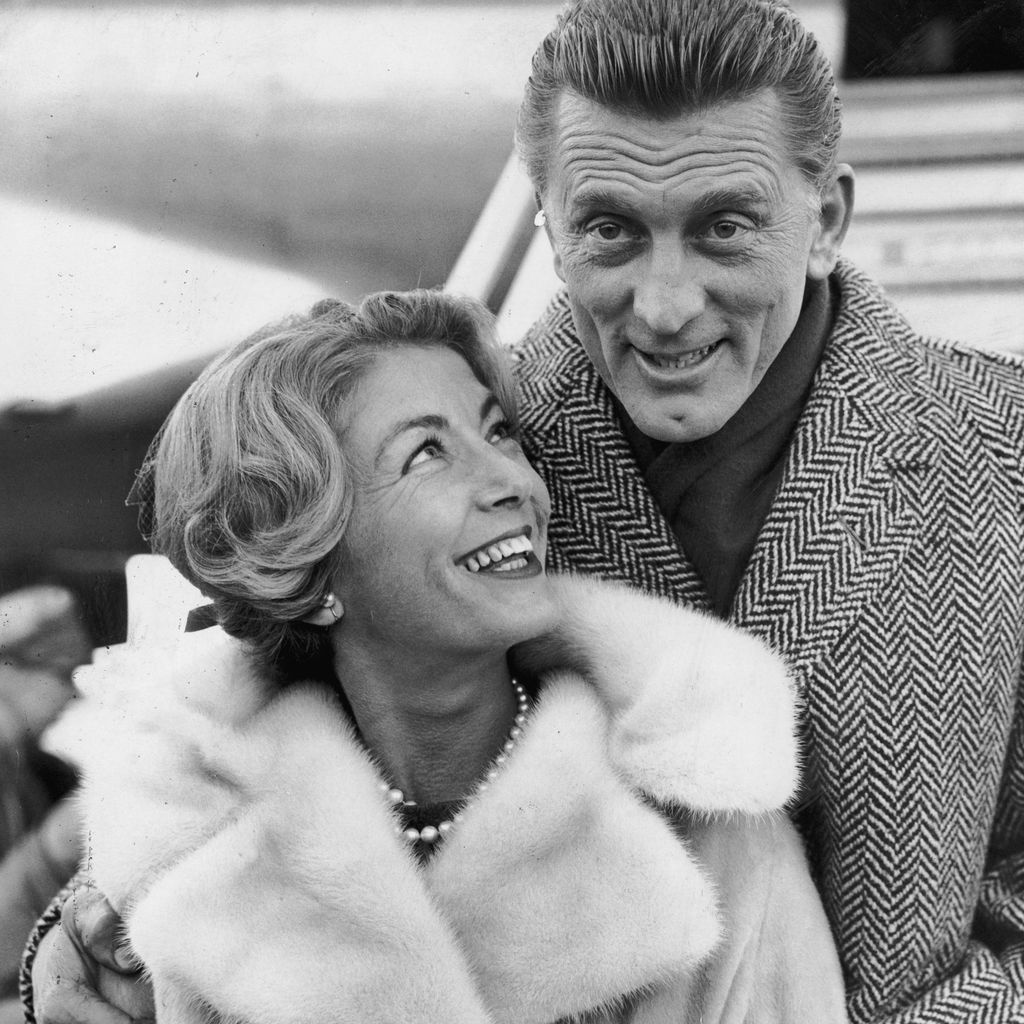 Anne Budyens und Kirk Douglas im Jahre 1960