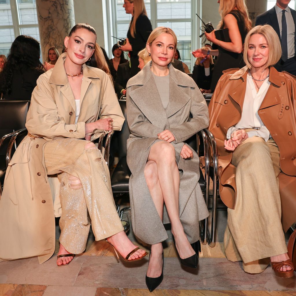 Anne Hathaway, Michelle Williams and Naomi Watts im April 2025 in New York