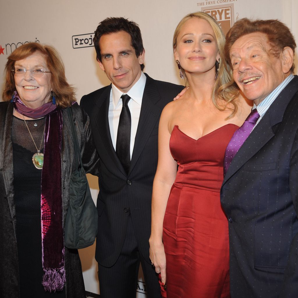 Ben Stiller, Anne Meara, Christine Taylor und Jerry Stiller