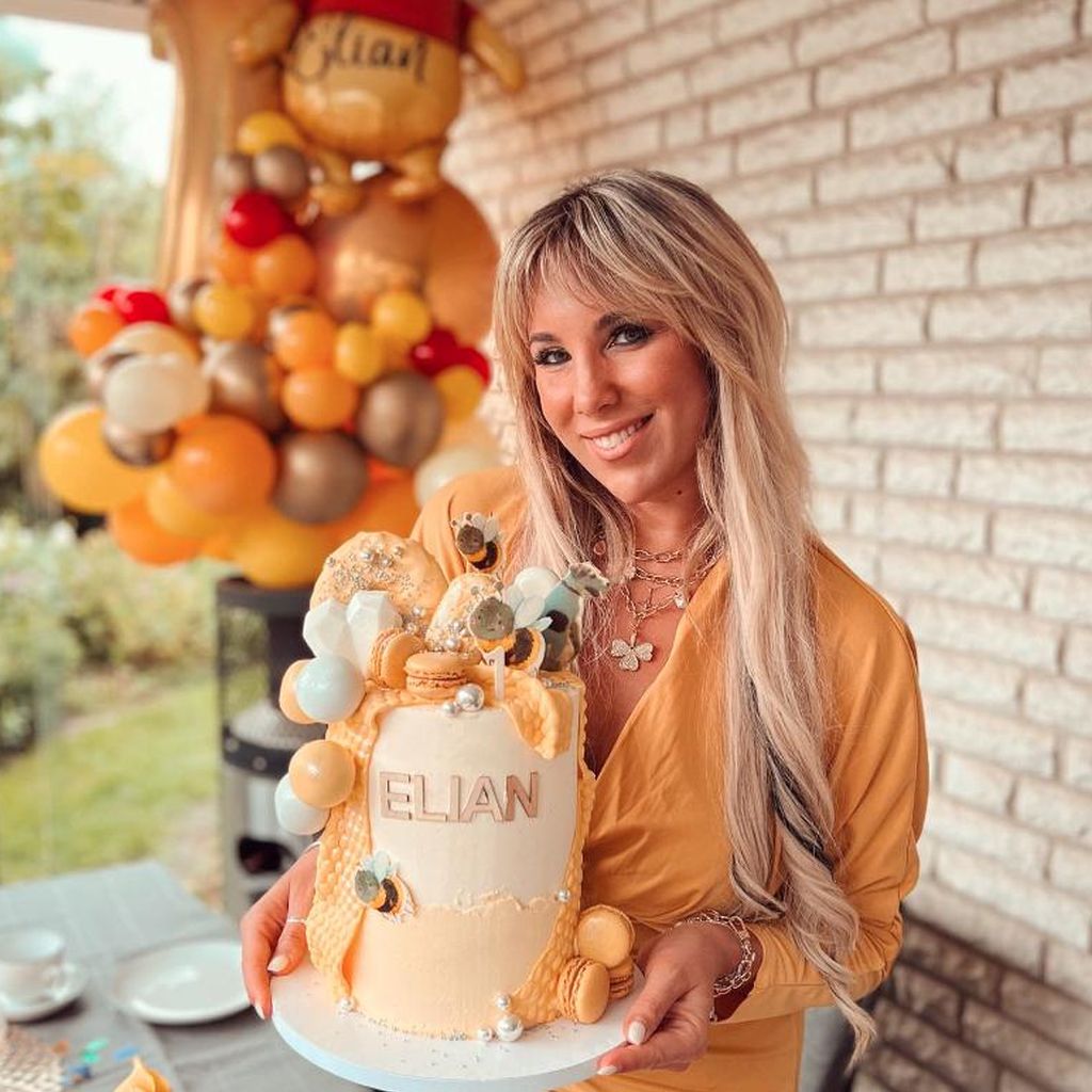 Annemarie Eilfeld an dem Geburtstag ihres Sohnes