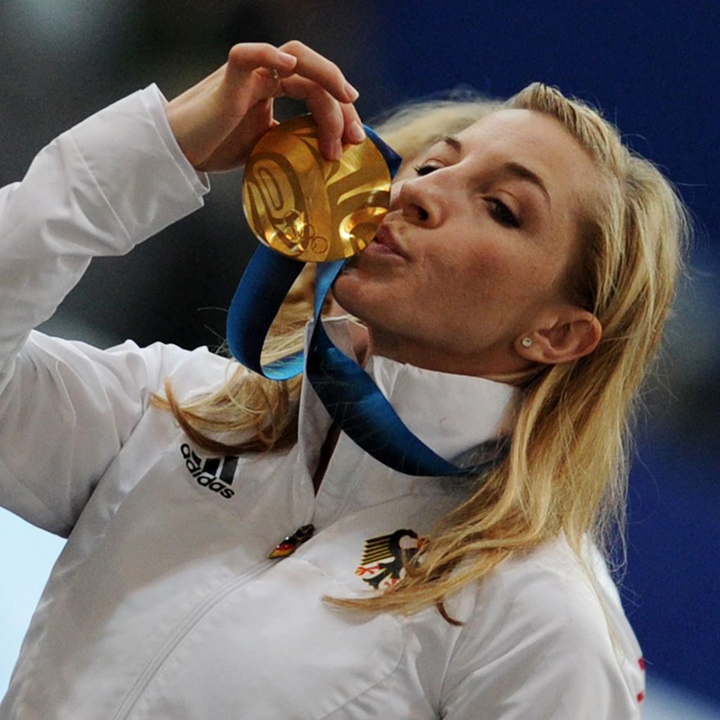 Anni Friesinger-Postma bei den Olympischen Spielen 2010 in Vancouver