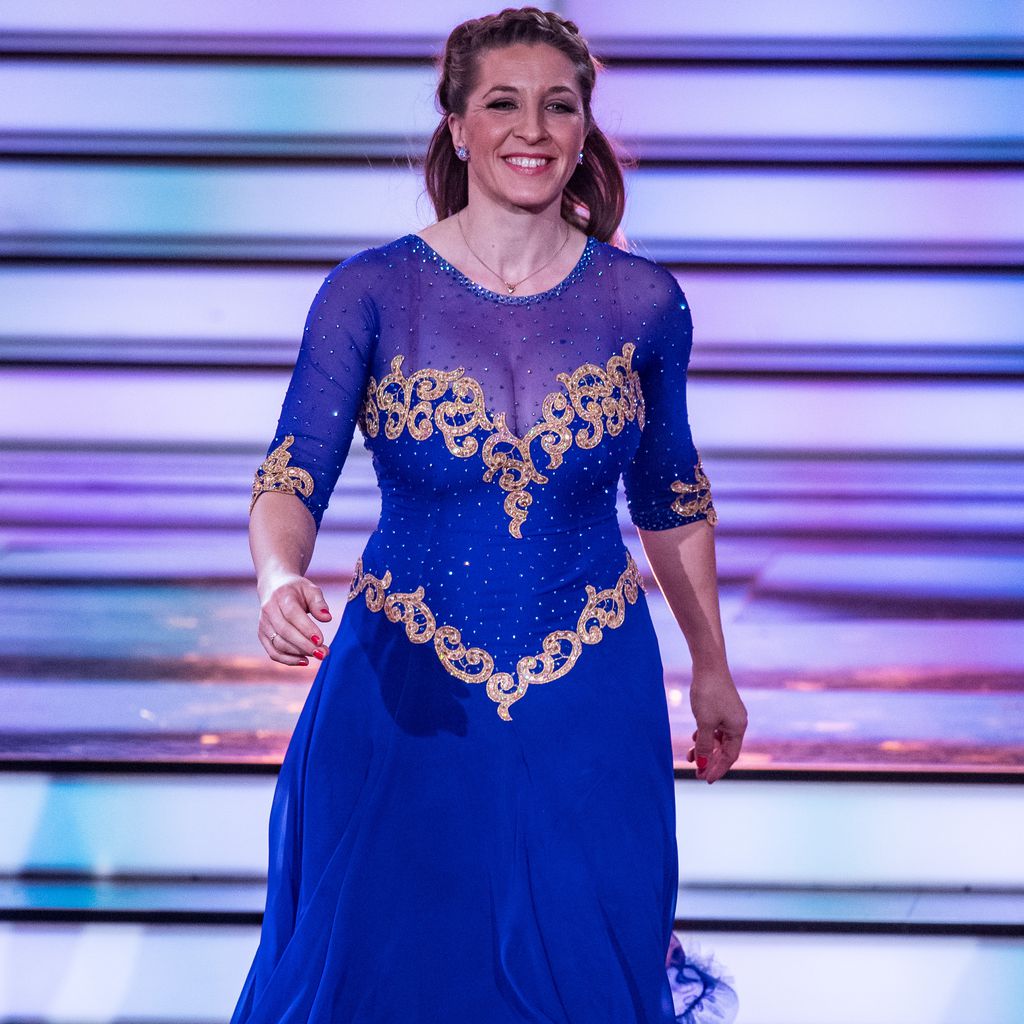 Anni Friesinger-Postma bei der "Let's Dance"-Kennenlernshow