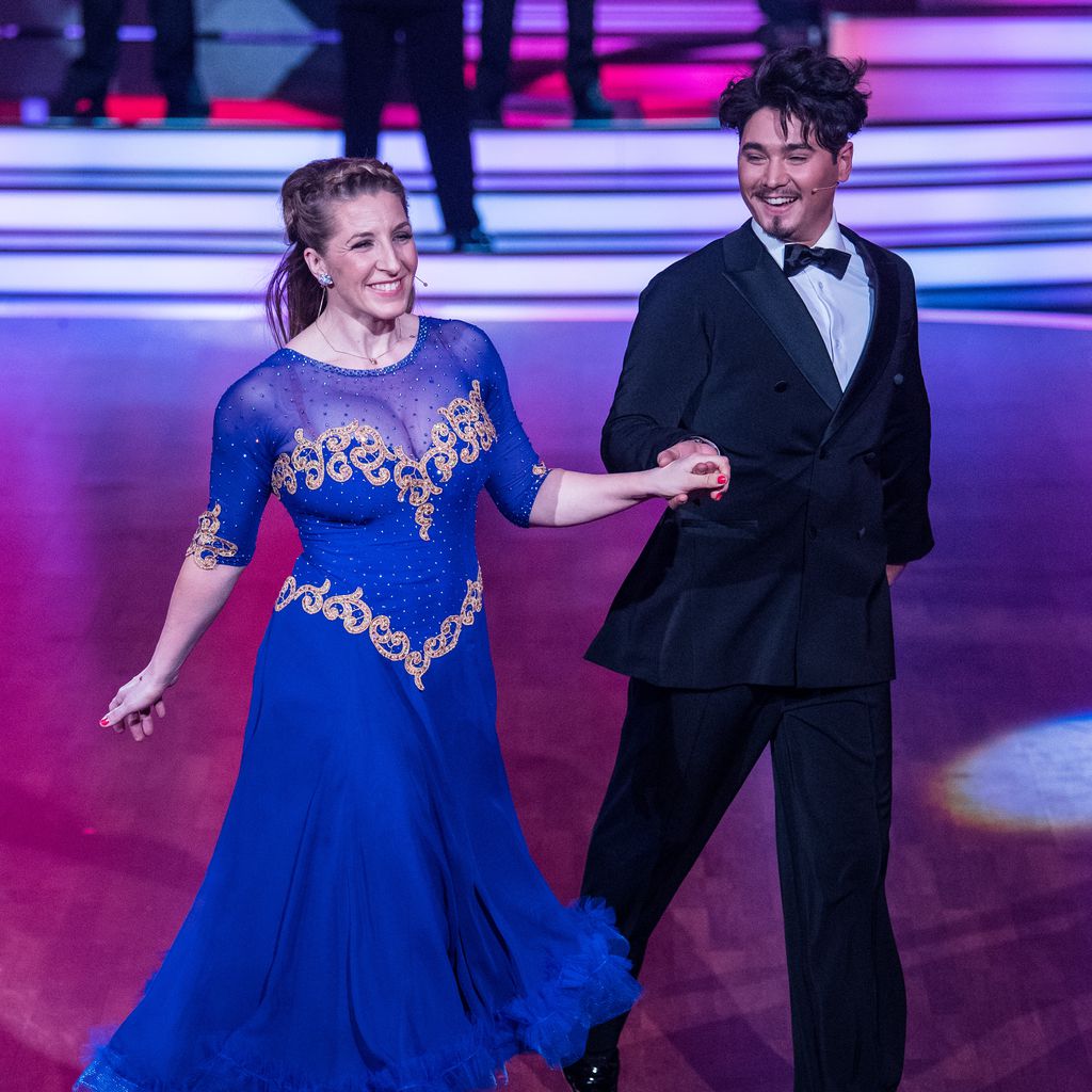 Anni Friesinger-Postma und Erich Klann bei der "Let's Dance"-Kennenlernshow
