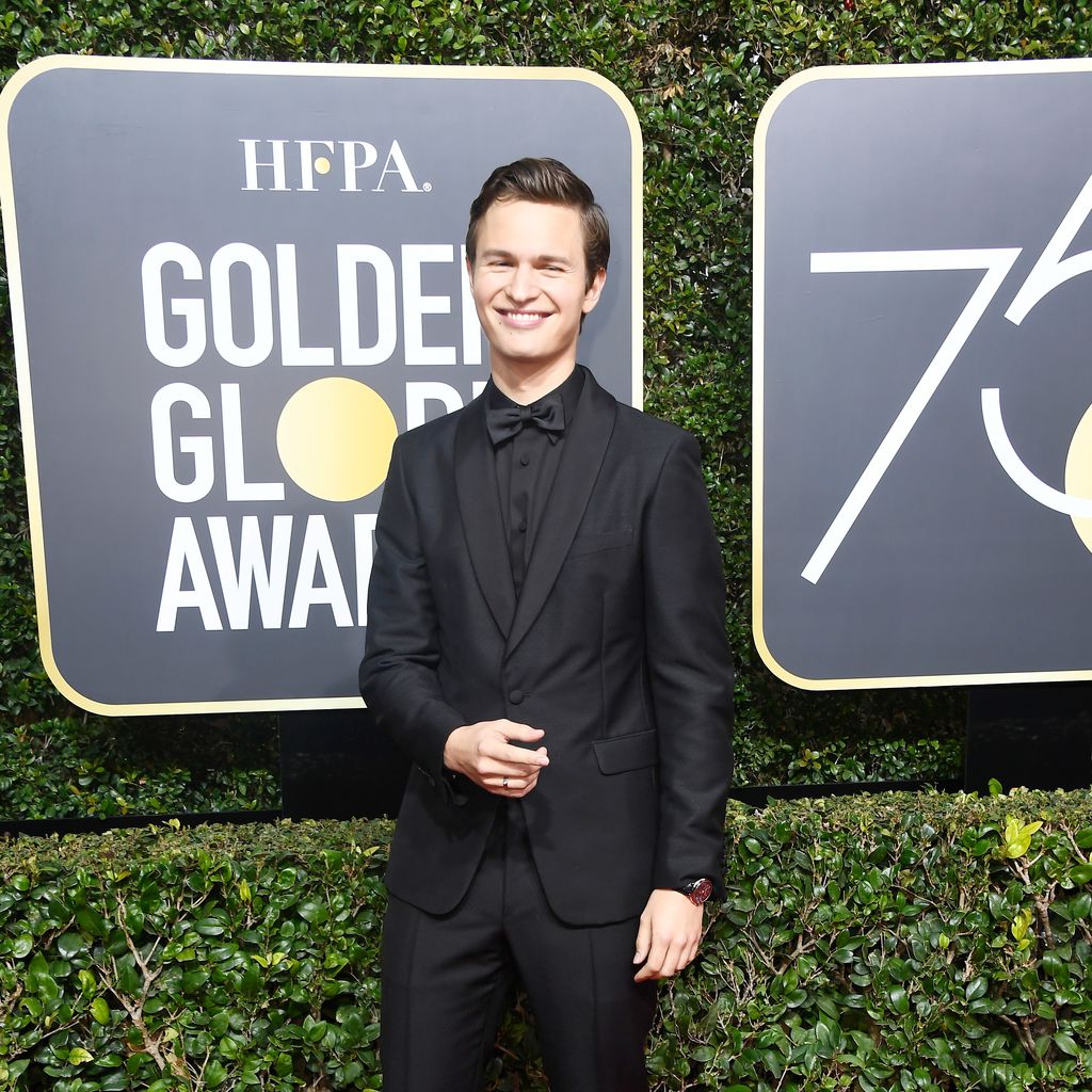Ansel Elgort bei den Golden Globes 2018