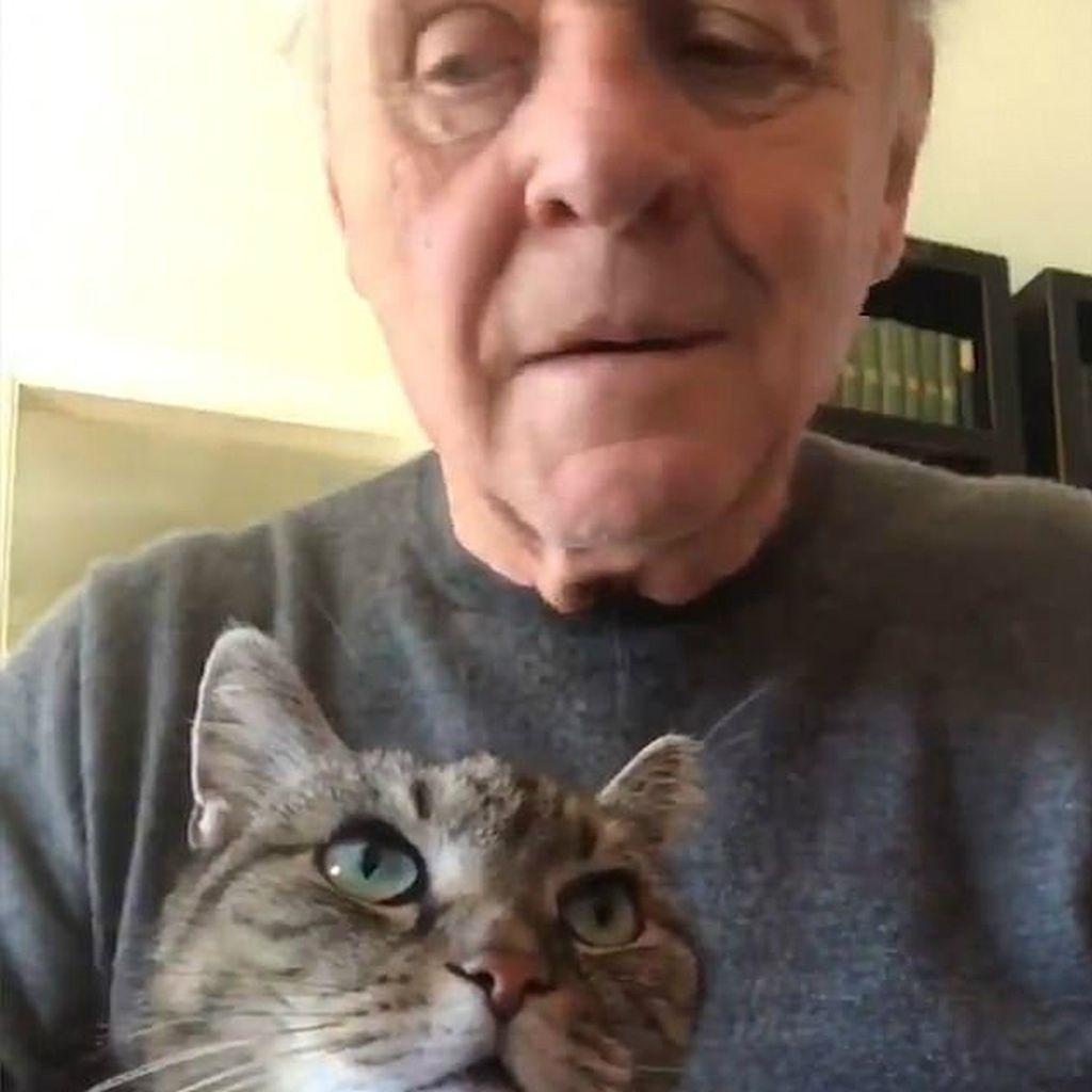 Schauspieler Anthony Hopkins, März 2020
