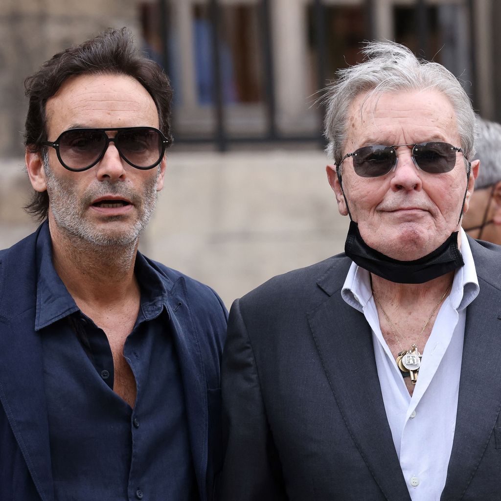 Anthony mit seinem Vater Alain Delon, September 2021