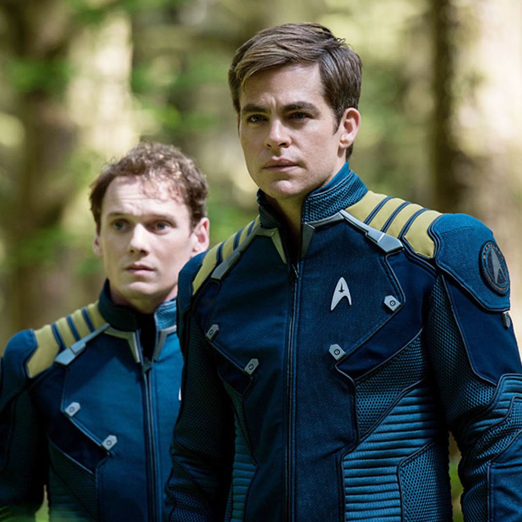 Anton Yelchin und Chris Pine in "Star Trek Beyond"