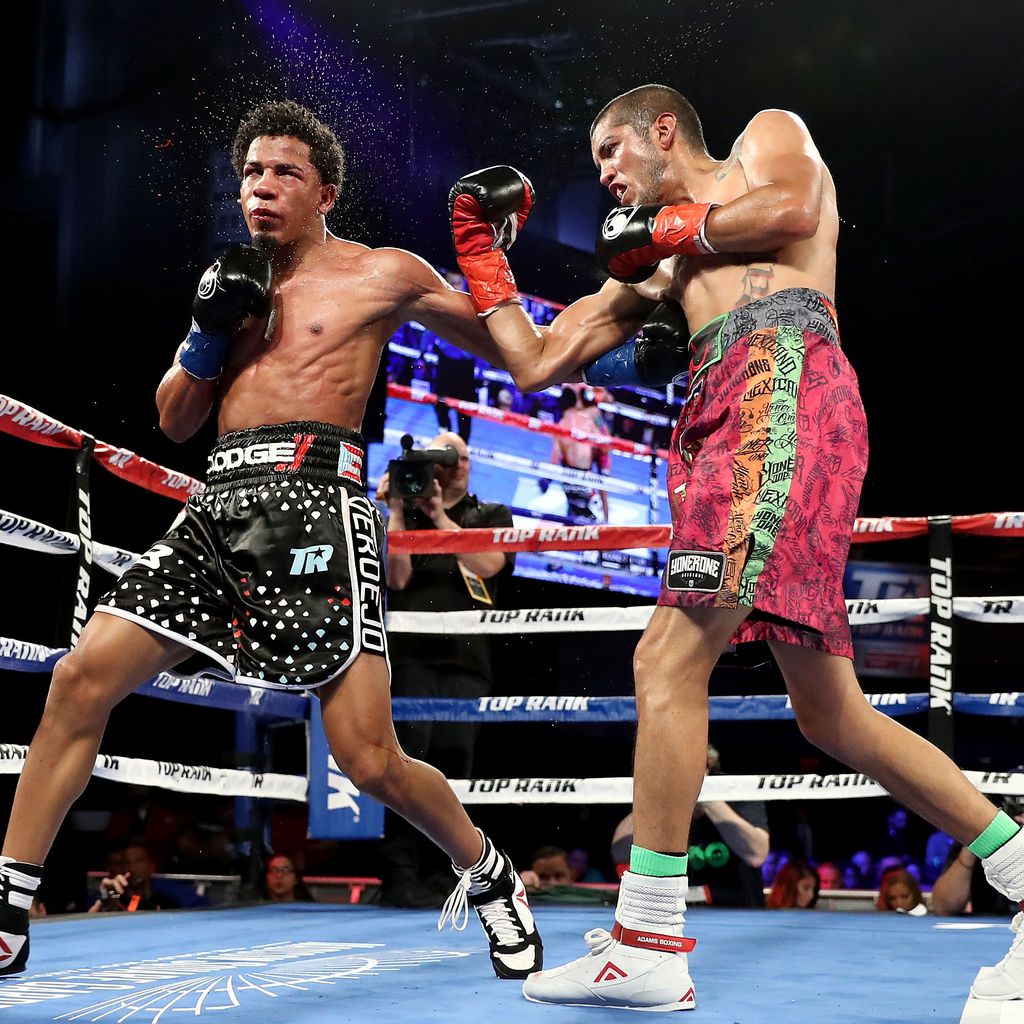 Antonio Lozada und Félix Verdejo im Leichtgewichtskampf im Madison Square Garden, 2018