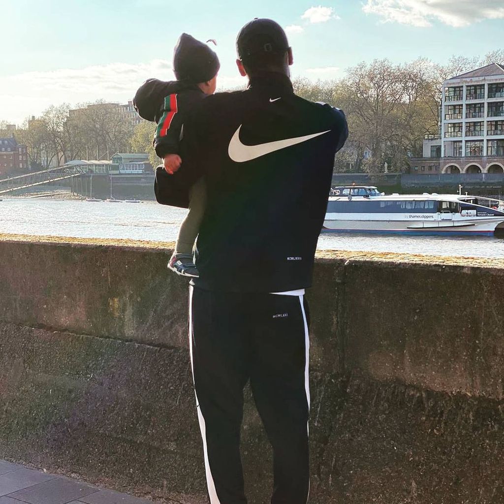 Antonio Rüdiger mit seinem Sohn Djamal