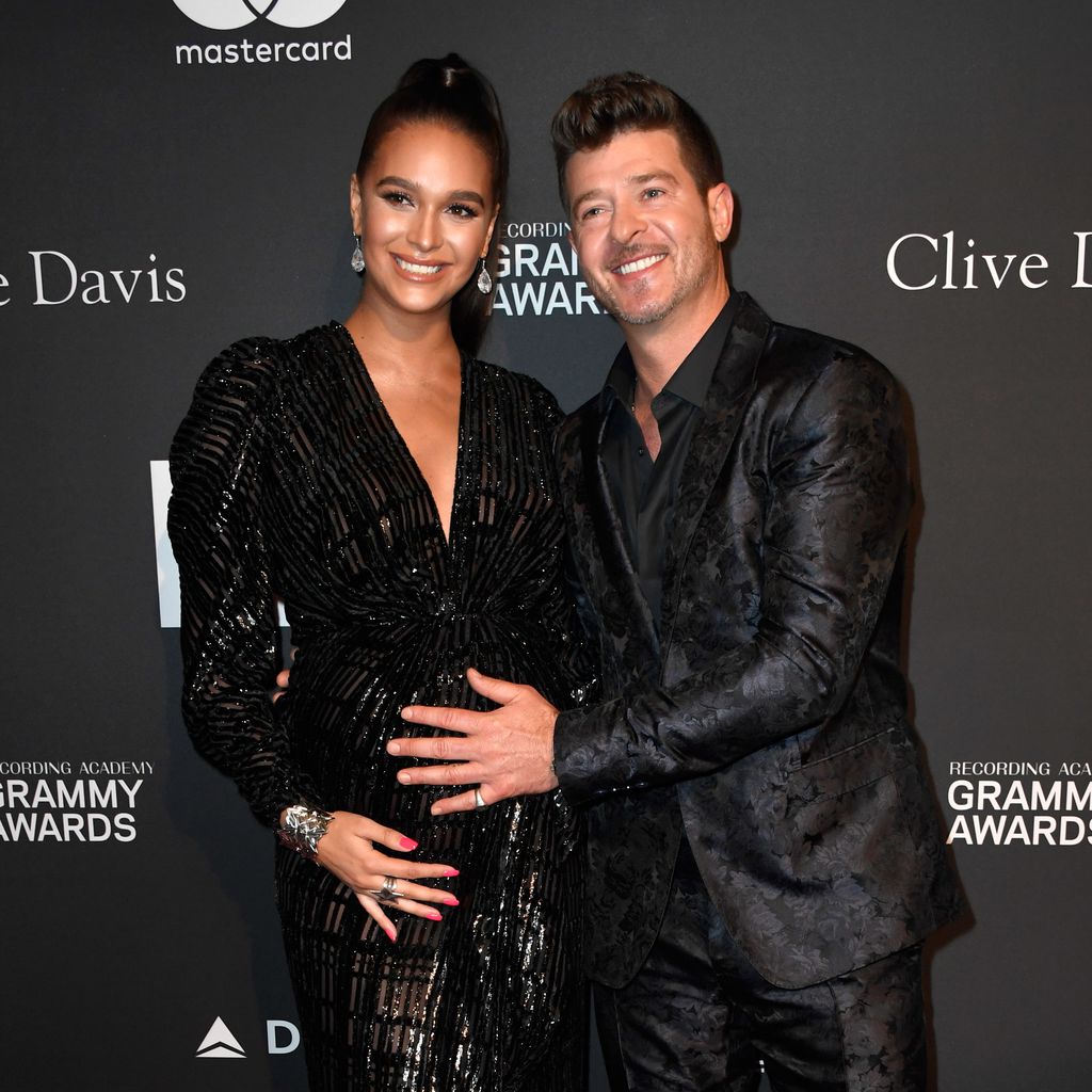 April Love Geary und Robin Thicke im Februar 2019