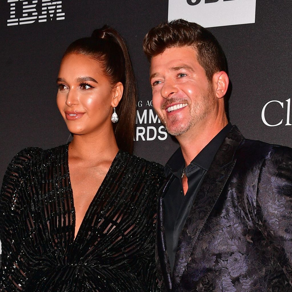 April Love Geary und Robin Thicke im Februar 2019