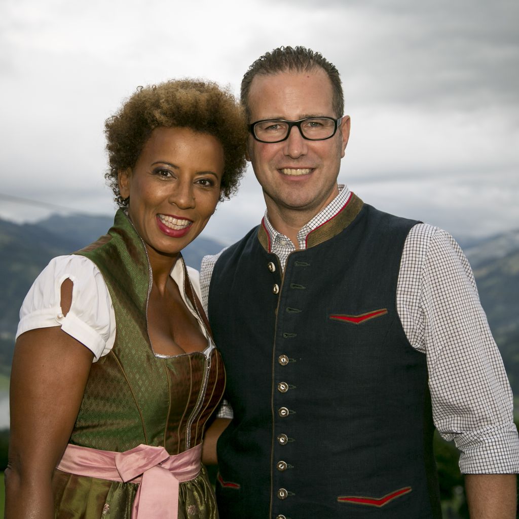 Moderatorin Arabella Kiesbauer und Ehemann Florens Eiblinger