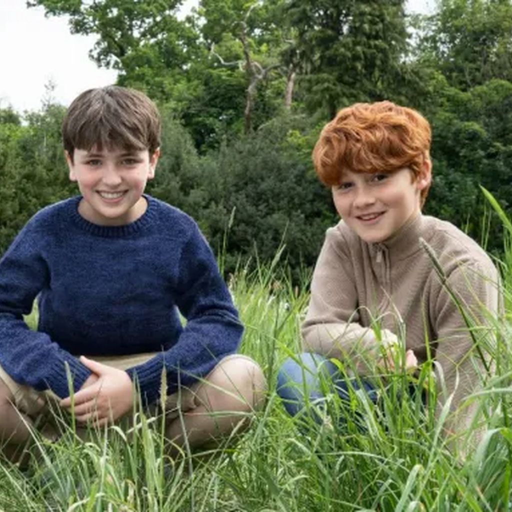 Die neuen "Harry Potter"-Darsteller Arabella Stanton, Dominic McLaughlin und Alastair Stout