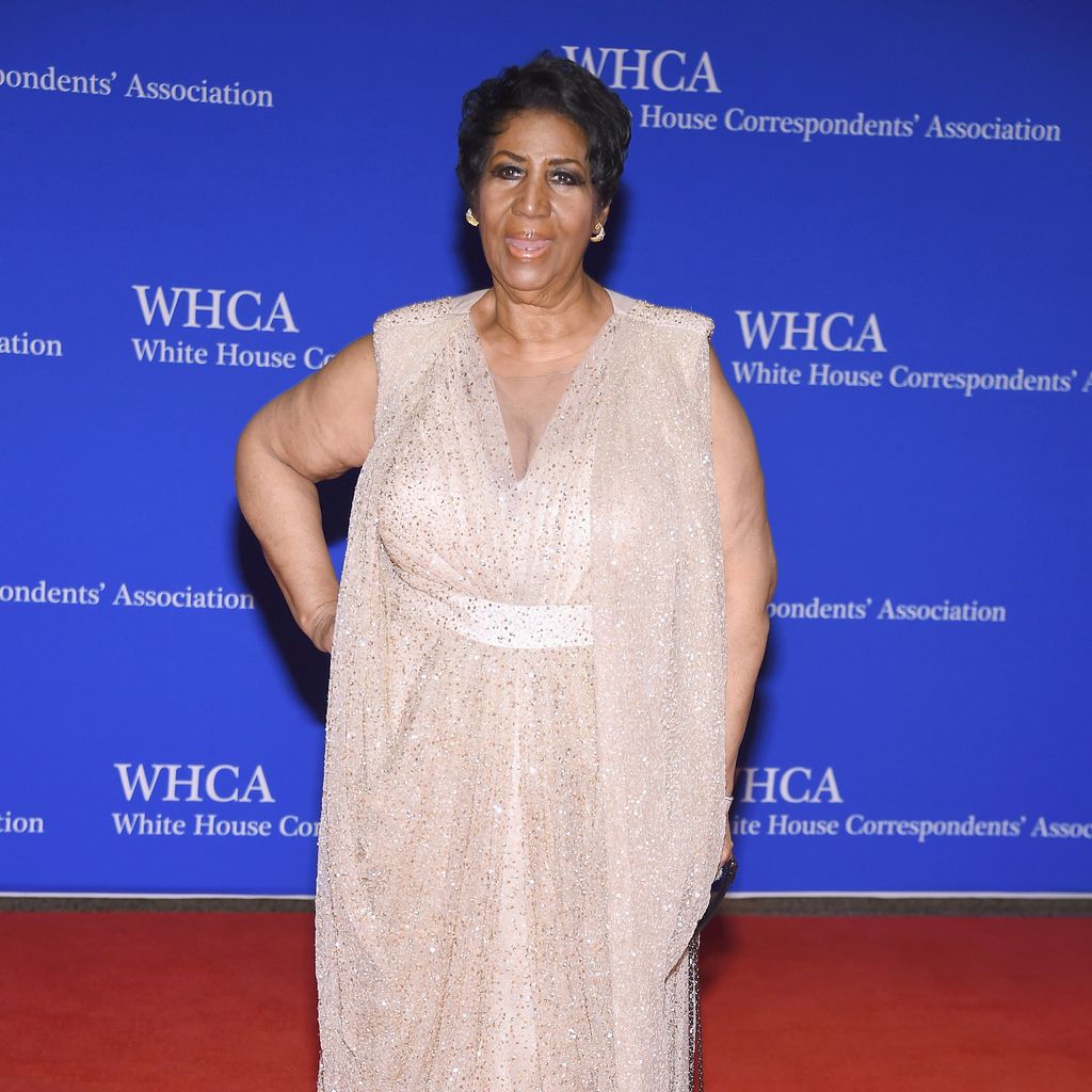Aretha Franklin bei einem Dinner im Weißen Haus 2016
