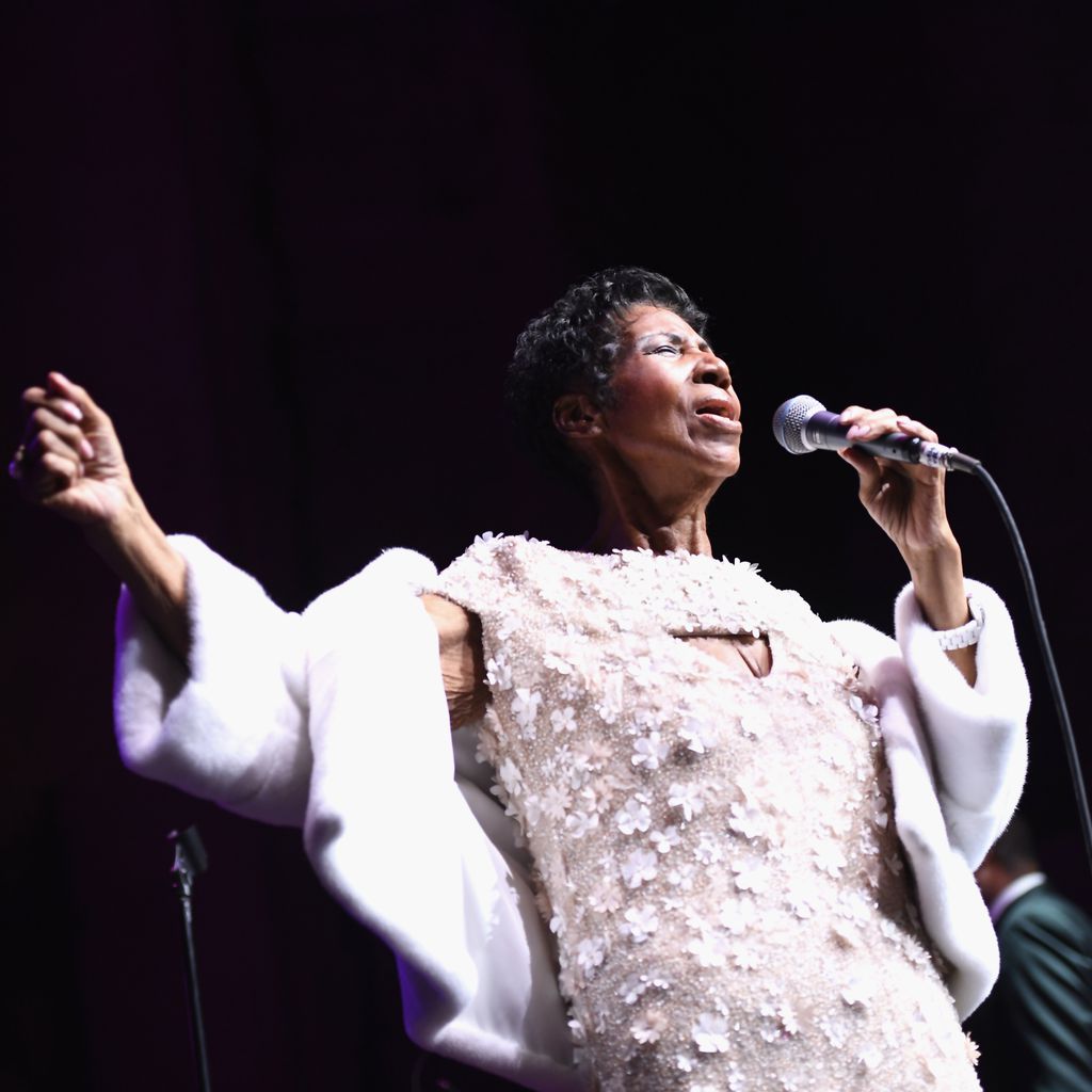 Aretha Franklin bei einem Auftritt 2017