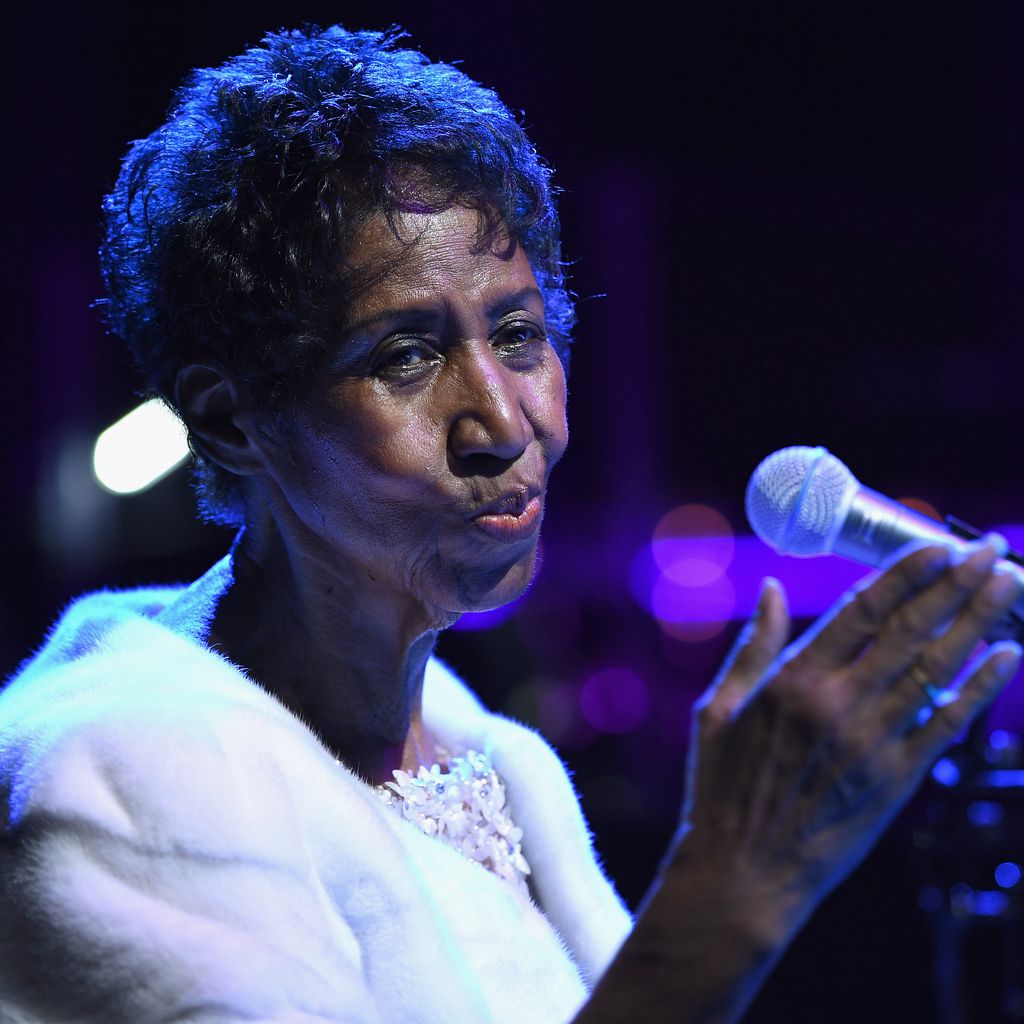 Aretha Franklin bei einem Konzert im November 2017