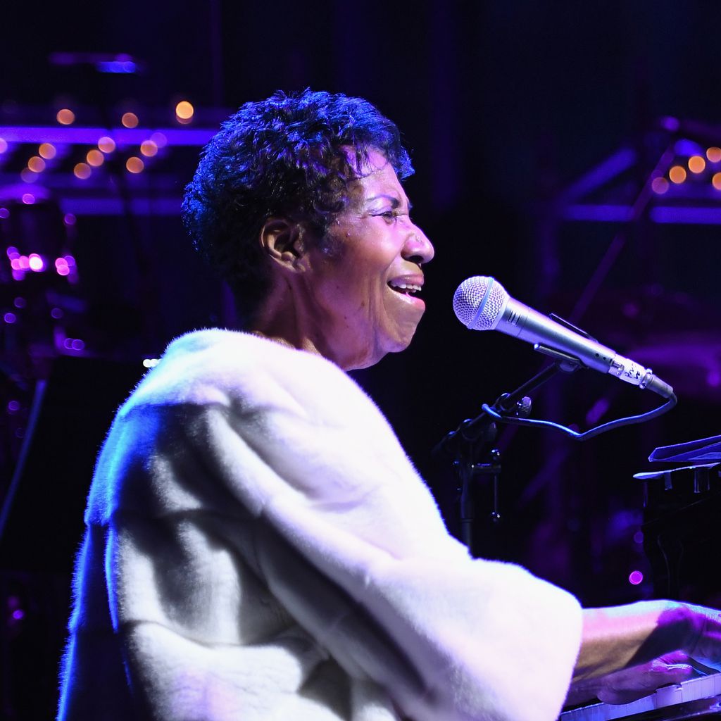 Aretha Franklin bei einem Konzert im November 2017