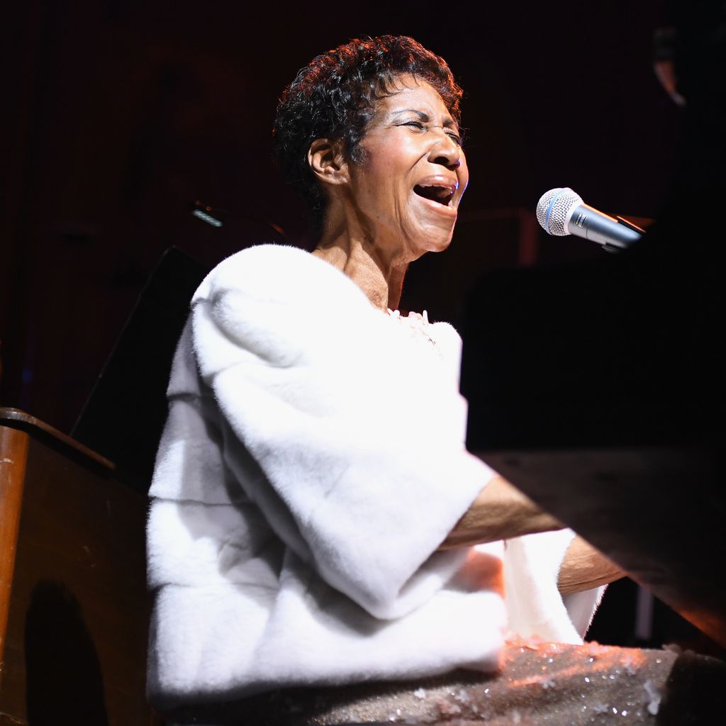 Aretha Franklin bei einem Auftritt 2017