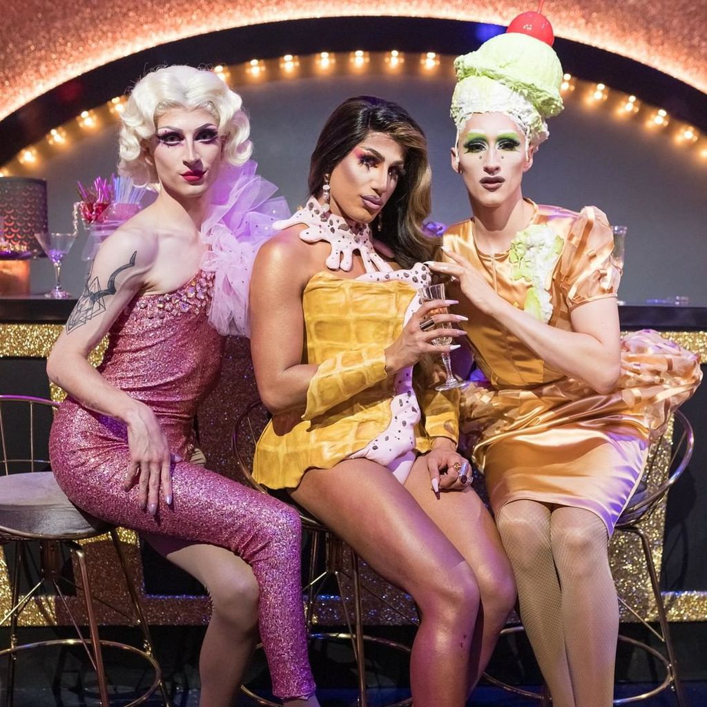 Aria Addams, Yonce Banks und Vava Vilde, "Queen of Drags"-Finalistinnen