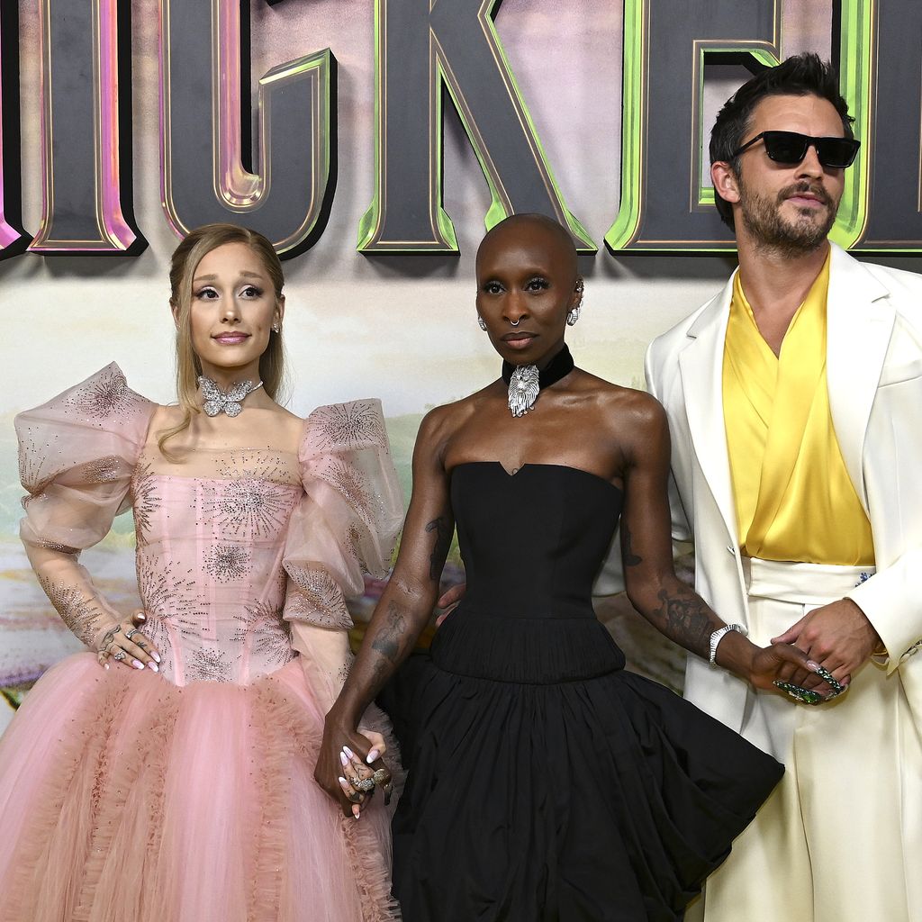 Ariana Grande, Cynthia Erivo und Jonathan Bailey, November 2024