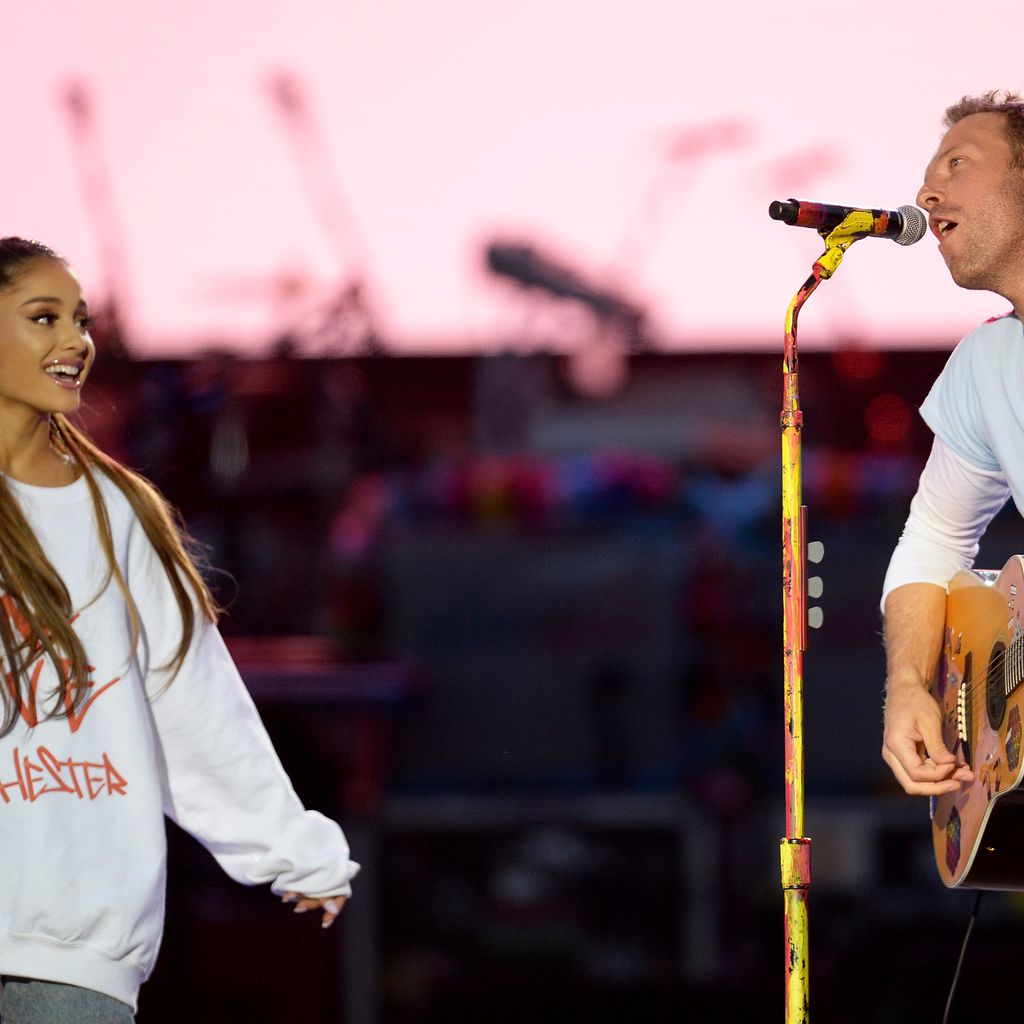 Ariana Grande und Chris Martin von Coldplay