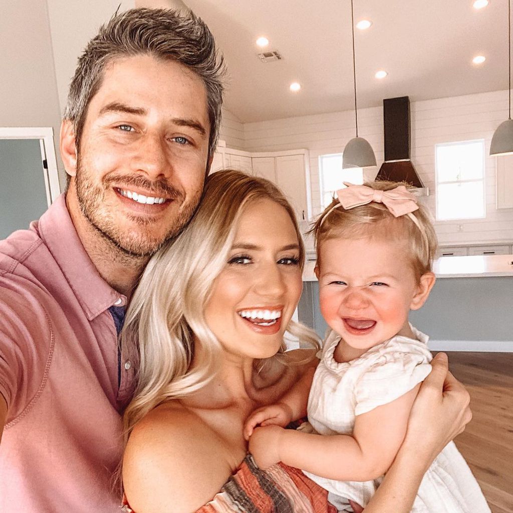 Arie Luyendyk Jr. mit seiner Frau  Lauren Burnham Luyendyk und Tochter Alessi