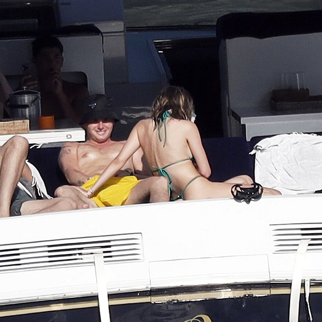 Aris Rachevsky und Leni Klum in Cannes, August 2023