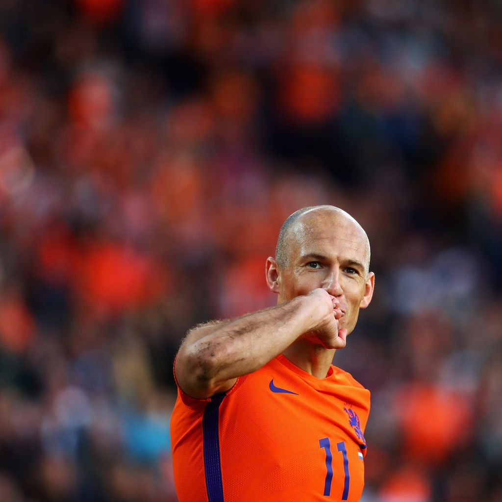 Fußballer Arjen Robben im Holland-Trikot