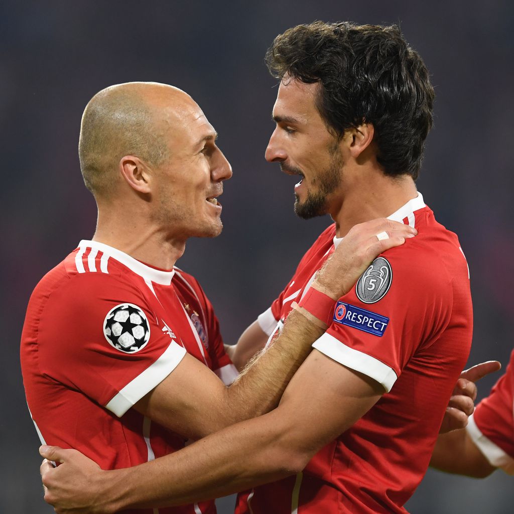 Die Bayern-Stars Arjen Robben und Mats Hummels