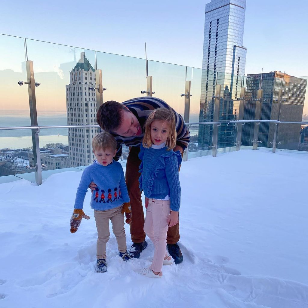 Armie Hammer mit seinen Kindern Ford und Harper