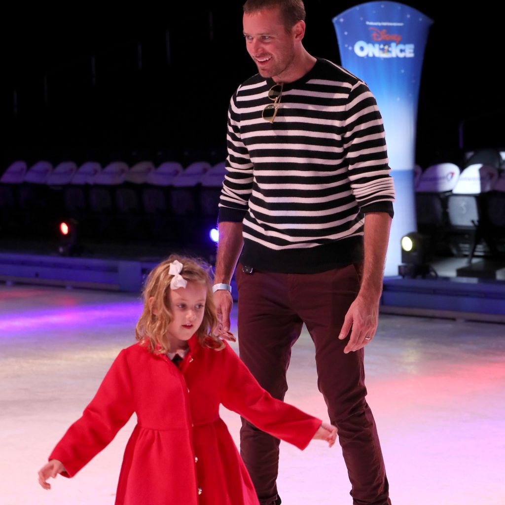 Armie Hammer und seine Tochter Harper im Dezember 2019