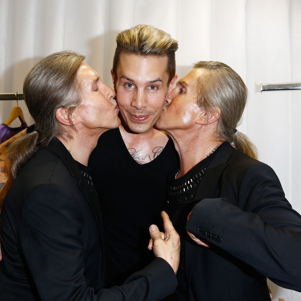 Arnold, Florian und Oskar Wess bei der "GarcenF Fashion Show" 2014 in Köln