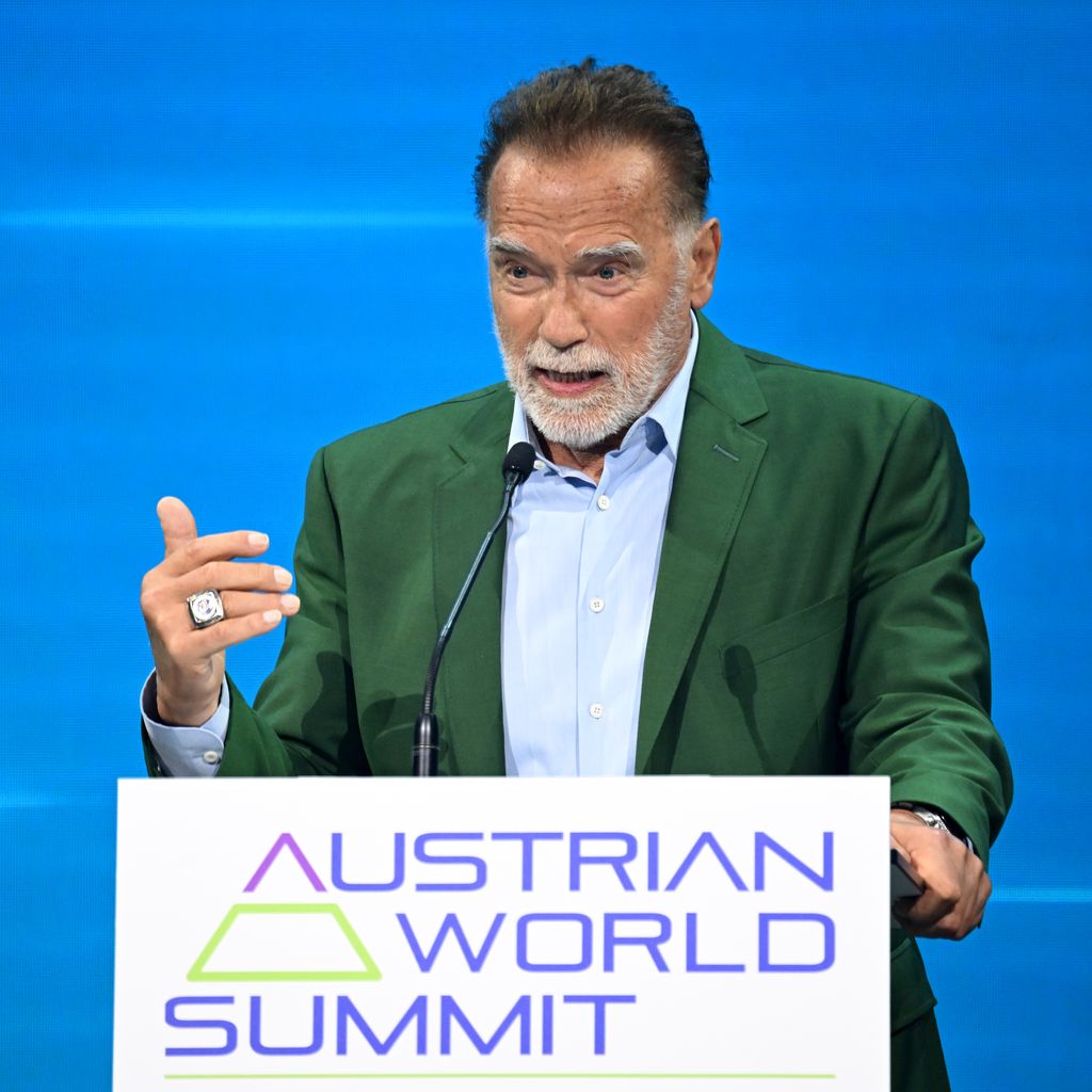 Arnold Schwarzenegger beim Austrian World Summit im Juni 2025 in Wien