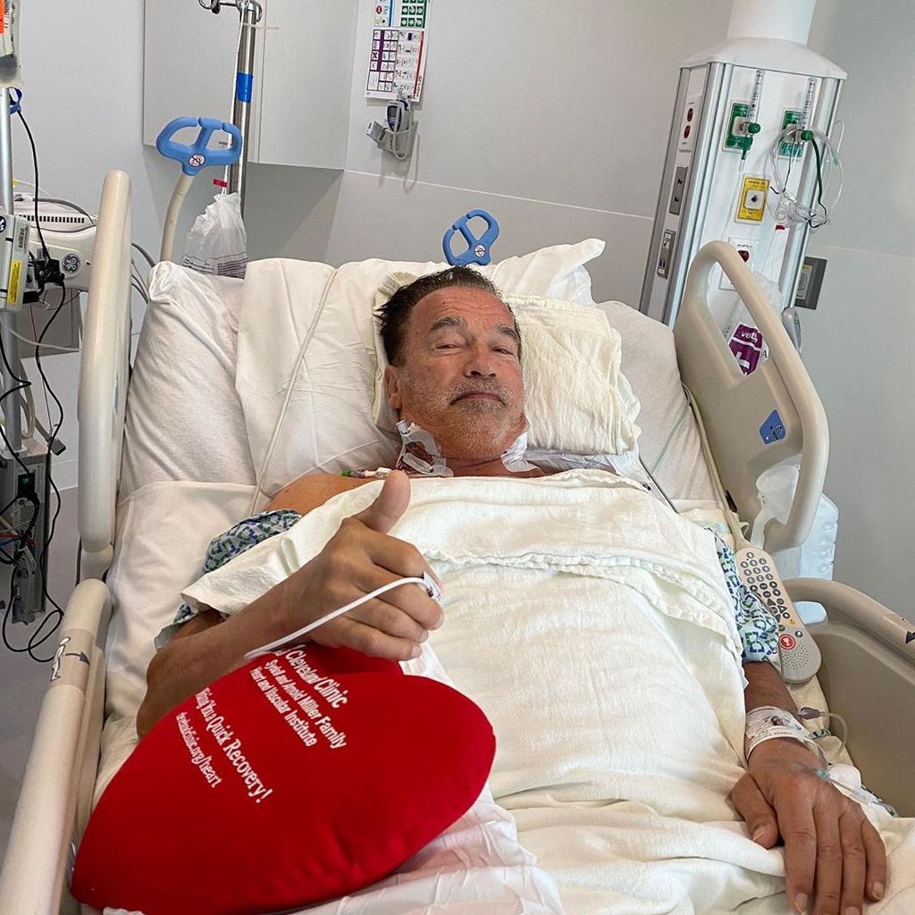 Arnold Schwarzenegger in der Cleveland Klinik im Oktober 2020
