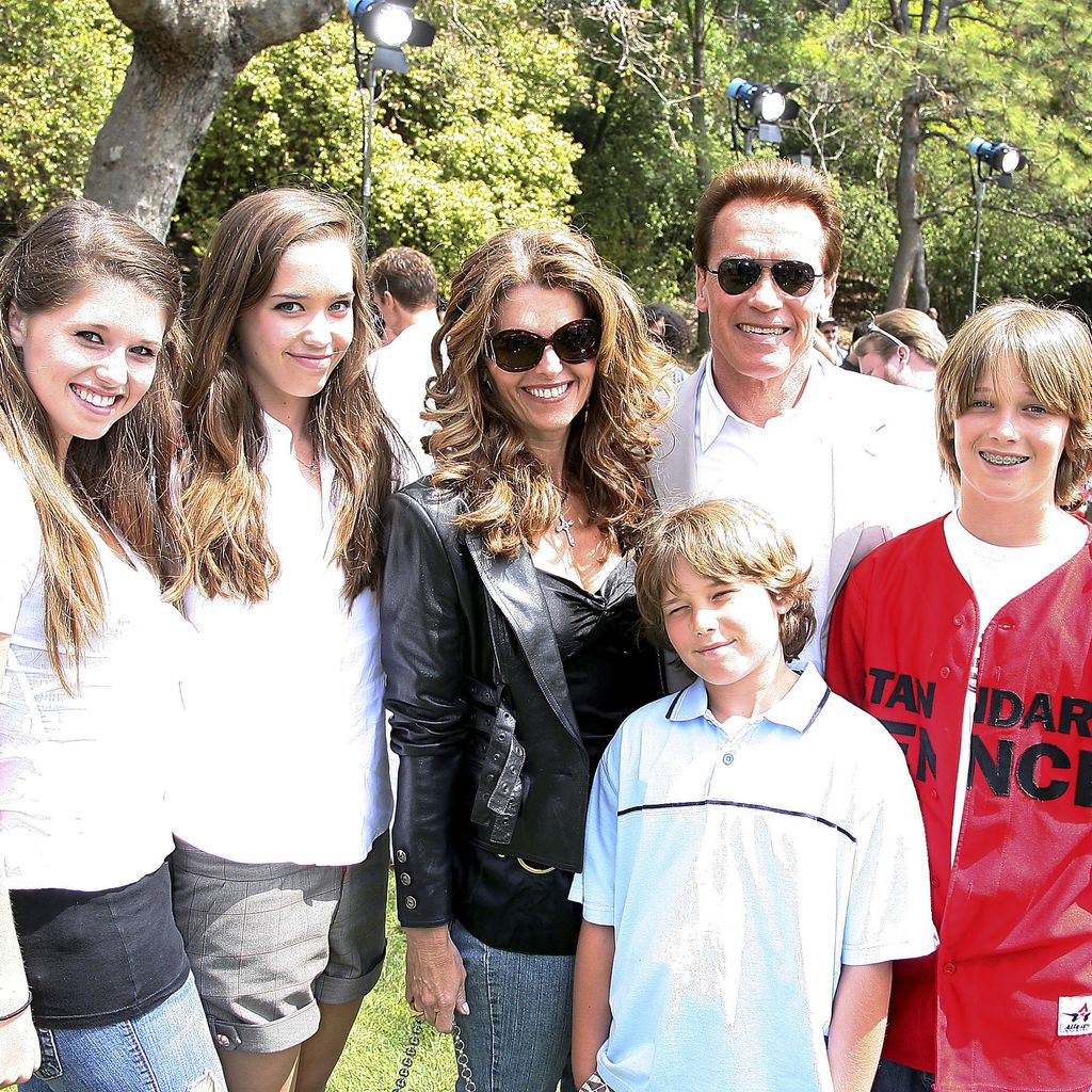 Arnold Schwarzenegger mit seiner Familie 2006