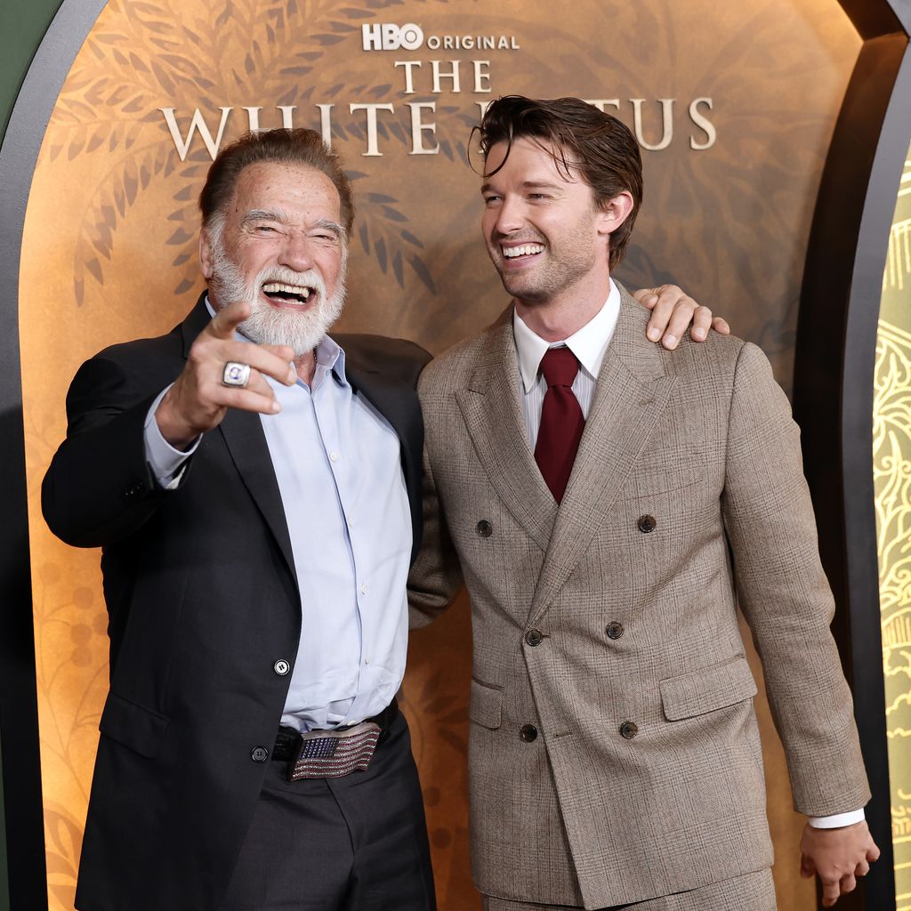 Arnold Schwarzenegger und Patrick Schwarzenegger, Februar 2025
