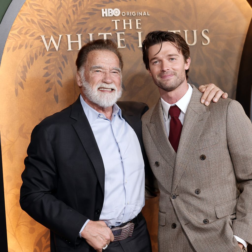Arnold Schwarzenegger und Patrick Schwarzenegger, Februar 2025